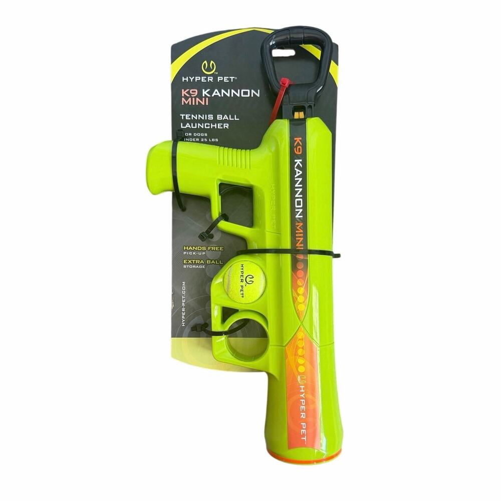 Hyper Pet K9 Kannon Mini Tennis Ball Launcher Small Dogs NEW Fetch Toy